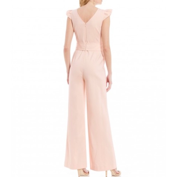 📫 SOLD 📫 Antonio Melani Pink Cap Sleeve Jumpsuit - Picture 2 of 9